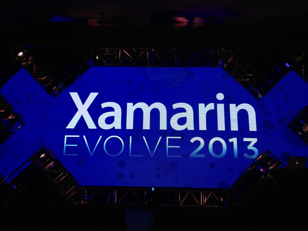 Xamarin Evolve 2013 Screen